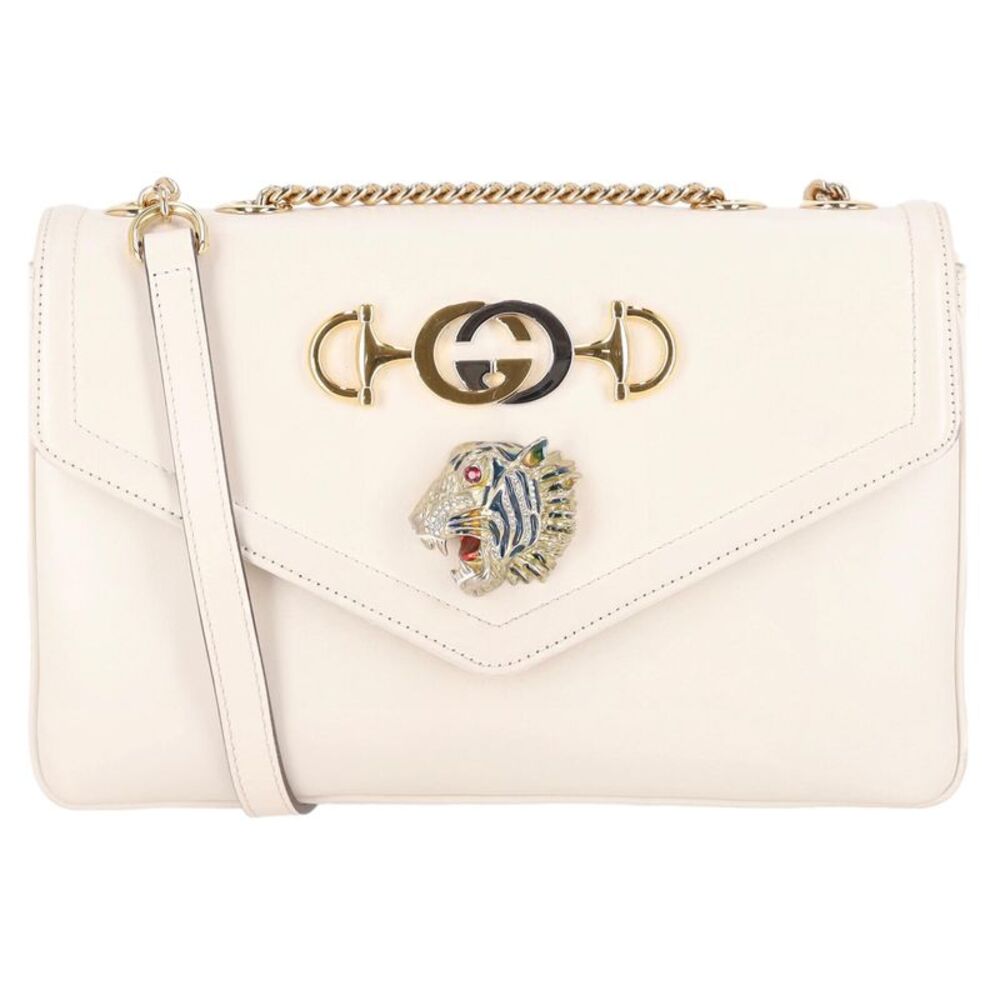 Gucci Leather Rajah Shoulder Crossbody Bag